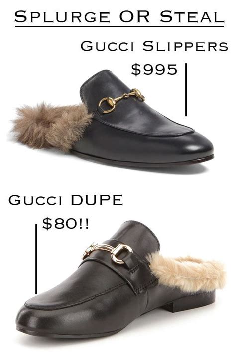 gucci fur slippers dupe|gucci slippers for women.